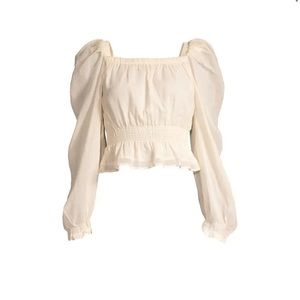 Pitusa Women’s Puff-Sleeve Crop Top